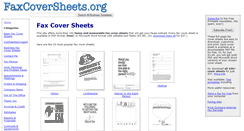 Desktop Screenshot of faxcoversheets.org