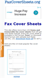 Mobile Screenshot of faxcoversheets.org